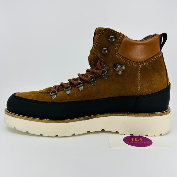 Pajar Men's Yak Cognac Suede Waterproof Lace Up Winter Boots Size 41 EU/8-8.5 US - Picture 8 of 12